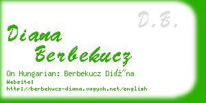 diana berbekucz business card